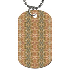 Vintage Ornate Geometric Pattern Dog Tag (two Sides) by dflcprintsclothing