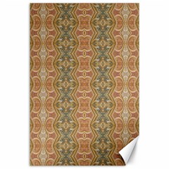 Vintage Ornate Geometric Pattern Canvas 24  X 36  by dflcprintsclothing