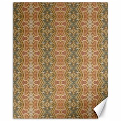 Vintage Ornate Geometric Pattern Canvas 11  X 14 