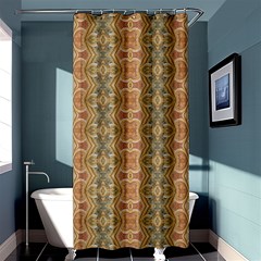 Vintage Ornate Geometric Pattern Shower Curtain 36  X 72  (stall)  by dflcprintsclothing