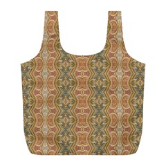 Vintage Ornate Geometric Pattern Full Print Recycle Bag (l) by dflcprintsclothing