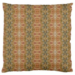 Vintage Ornate Geometric Pattern Large Flano Cushion Case (one Side) by dflcprintsclothing