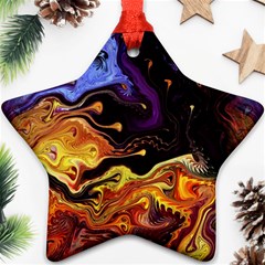 Nebula Starry Night Skies Abstract Art Ornament (star) by CrypticFragmentsDesign