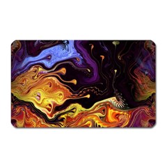 Nebula Starry Night Skies Abstract Art Magnet (rectangular) by CrypticFragmentsDesign