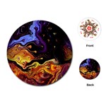 Nebula Starry Night Skies Abstract Art Playing Cards Single Design (Round) Front