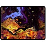 Nebula Starry Night Skies Abstract Art Fleece Blanket (Large)  80 x60  Blanket Front