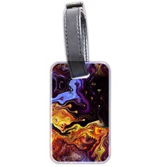 Nebula Starry Night Skies Abstract Art Luggage Tag (two Sides) by CrypticFragmentsDesign