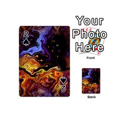 Nebula Starry Night Skies Abstract Art Playing Cards 54 Designs (mini) by CrypticFragmentsDesign