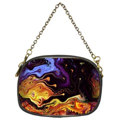 Nebula Starry Night Skies Abstract Art Chain Purse (two Sides) by CrypticFragmentsDesign