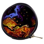 Nebula Starry Night Skies Abstract Art Mini Makeup Bag Front