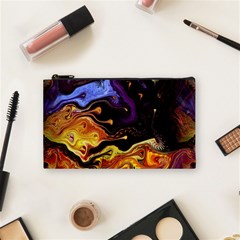 Nebula Starry Night Skies Abstract Art Cosmetic Bag (small) by CrypticFragmentsDesign