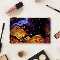 Nebula Starry Night Skies Abstract Art Cosmetic Bag (medium) by CrypticFragmentsDesign