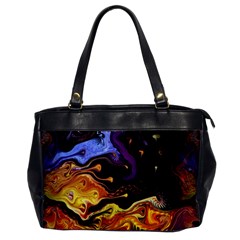 Nebula Starry Night Skies Abstract Art Oversize Office Handbag by CrypticFragmentsDesign