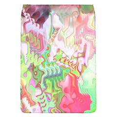 Boho Hippie Trippy Psychedelic Abstract Hot Pink Lime Green Removable Flap Cover (s) by CrypticFragmentsDesign