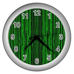 Techs Wall Clock (silver) by PollyParadise