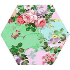 Shabbychic Wooden Puzzle Hexagon by PollyParadise