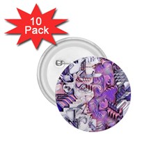 Blooming Lilacs Spring Garden Abstract 1 75  Buttons (10 Pack) by CrypticFragmentsDesign