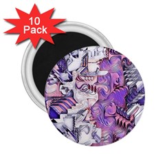 Blooming Lilacs Spring Garden Abstract 2 25  Magnets (10 Pack)  by CrypticFragmentsDesign