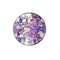 Blooming Lilacs Spring Garden Abstract Hat Clip Ball Marker by CrypticFragmentsDesign