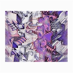 Blooming Lilacs Spring Garden Abstract Small Glasses Cloth by CrypticFragmentsDesign