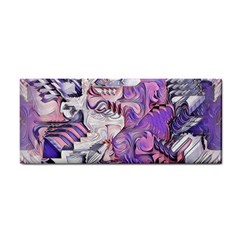 Blooming Lilacs Spring Garden Abstract Hand Towel by CrypticFragmentsDesign