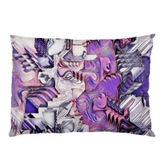 Blooming Lilacs Spring Garden Abstract Pillow Case by CrypticFragmentsDesign