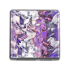 Blooming Lilacs Spring Garden Abstract Memory Card Reader (square 5 Slot) by CrypticFragmentsDesign