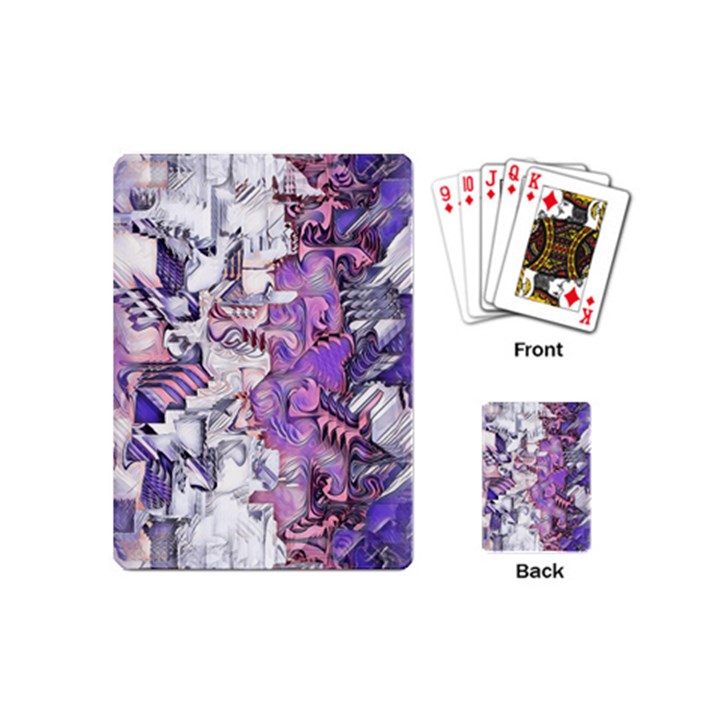 Blooming Lilacs Spring Garden Abstract Playing Cards Single Design (Mini)