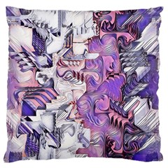 Blooming Lilacs Spring Garden Abstract Standard Flano Cushion Case (one Side) by CrypticFragmentsDesign