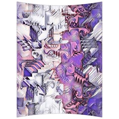 Blooming Lilacs Spring Garden Abstract Back Support Cushion by CrypticFragmentsDesign