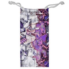 Blooming Lilacs Spring Garden Abstract Jewelry Bag by CrypticFragmentsDesign