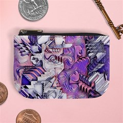 Blooming Lilacs Spring Garden Abstract Mini Coin Purse by CrypticFragmentsDesign