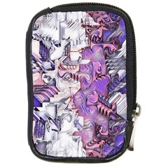 Blooming Lilacs Spring Garden Abstract Compact Camera Leather Case by CrypticFragmentsDesign