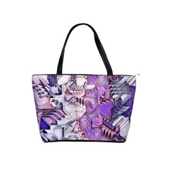 Blooming Lilacs Spring Garden Abstract Classic Shoulder Handbag by CrypticFragmentsDesign