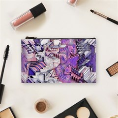 Blooming Lilacs Spring Garden Abstract Cosmetic Bag (small) by CrypticFragmentsDesign