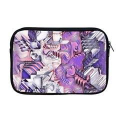 Blooming Lilacs Spring Garden Abstract Apple Macbook Pro 17  Zipper Case by CrypticFragmentsDesign