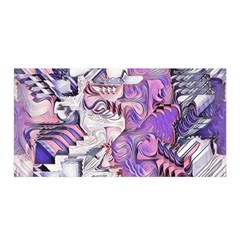 Blooming Lilacs Spring Garden Abstract Satin Wrap by CrypticFragmentsDesign