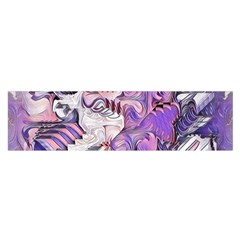 Blooming Lilacs Spring Garden Abstract Satin Scarf (oblong) by CrypticFragmentsDesign