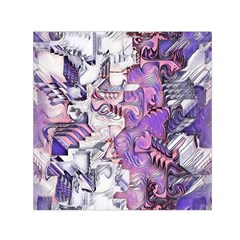 Blooming Lilacs Spring Garden Abstract Small Satin Scarf (square) by CrypticFragmentsDesign