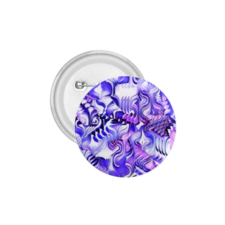 Weeping Wisteria Fantasy Gardens Pastel Abstract 1.75  Button