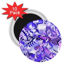 Weeping Wisteria Fantasy Gardens Pastel Abstract 2 25  Magnet (10 Pack) by CrypticFragmentsDesign