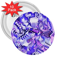 Weeping Wisteria Fantasy Gardens Pastel Abstract 3  Button (10 Pack) by CrypticFragmentsDesign