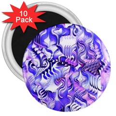 Weeping Wisteria Fantasy Gardens Pastel Abstract 3  Magnet (10 Pack) by CrypticFragmentsDesign