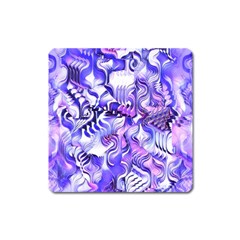 Weeping Wisteria Fantasy Gardens Pastel Abstract Magnet (square) by CrypticFragmentsDesign