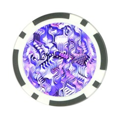 Weeping Wisteria Fantasy Gardens Pastel Abstract Poker Chip Card Guard by CrypticFragmentsDesign