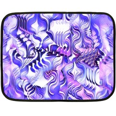 Weeping Wisteria Fantasy Gardens Pastel Abstract Fleece Blanket (mini) by CrypticFragmentsDesign