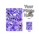 Weeping Wisteria Fantasy Gardens Pastel Abstract Playing Cards 54 Designs (Mini) Front - Spade10