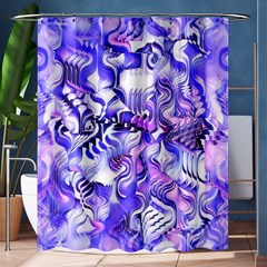 Weeping Wisteria Fantasy Gardens Pastel Abstract Shower Curtain 60  X 72  (medium) by CrypticFragmentsDesign