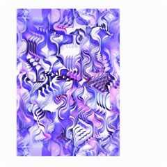 Weeping Wisteria Fantasy Gardens Pastel Abstract Large Garden Flag (two Sides) by CrypticFragmentsDesign