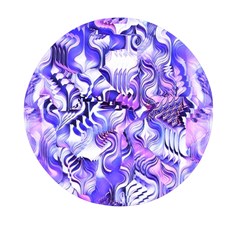 Weeping Wisteria Fantasy Gardens Pastel Abstract Mini Round Pill Box